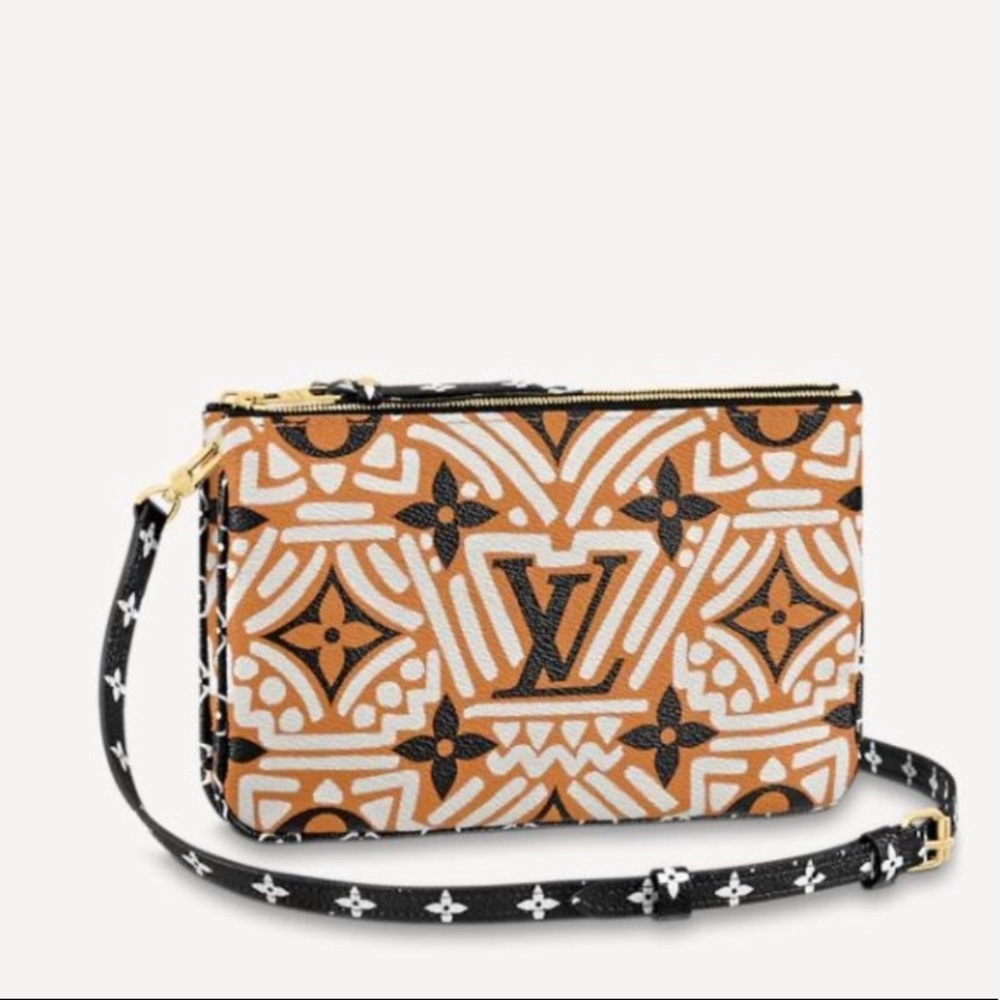 LV Crafty Double Zip Pochette Receipt Duster Box
